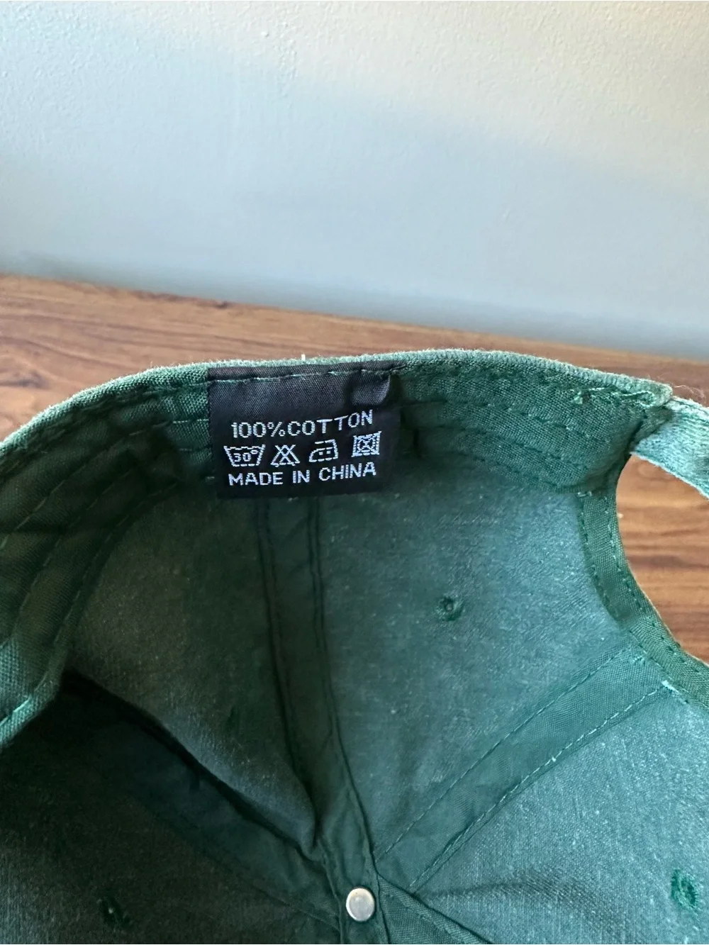 Happy Camper Green Baseball Cap